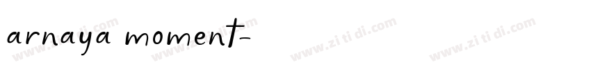 arnaya moment字体转换